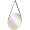 Infinity Instruments Pinewood Wall Mirror - 18" Round Wall Mirror, Light Wood Frame, Leather Strap for Hanging 20029NT - alternate 5